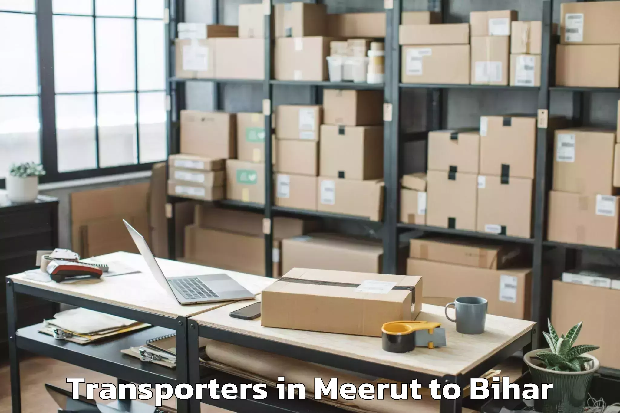 Affordable Meerut to Singhia Ii Transporters